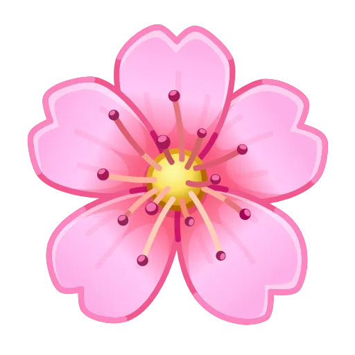 Telegram cherry blossom emoji image