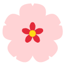 Toss cherry blossom emoji image