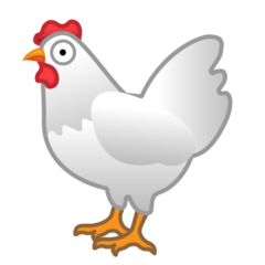 Google chicken emoji image