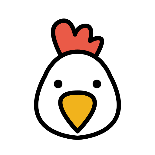 Openmoji chicken emoji image