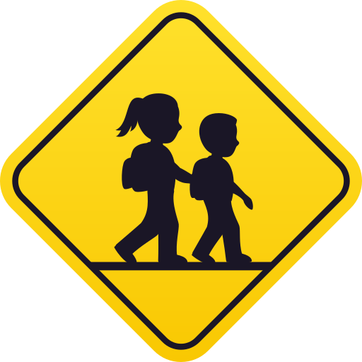 JoyPixels children crossing emoji image