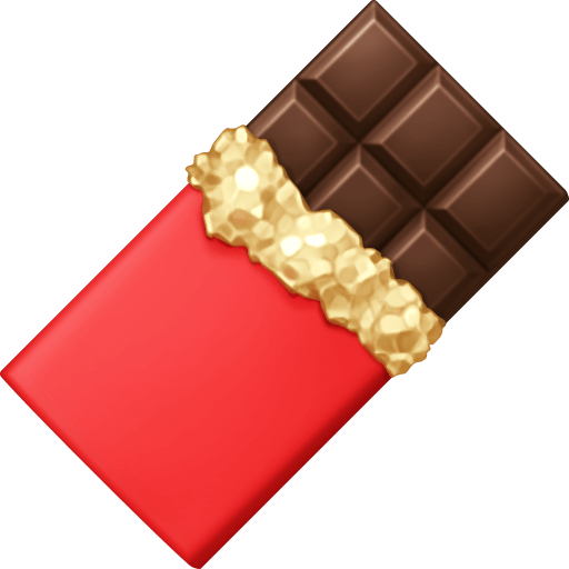 Facebook chocolate bar emoji image