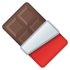 Google chocolate bar emoji image