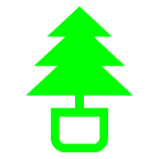 au by KDDI christmas tree emoji image