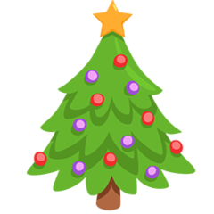 Facebook Messenger christmas tree emoji image