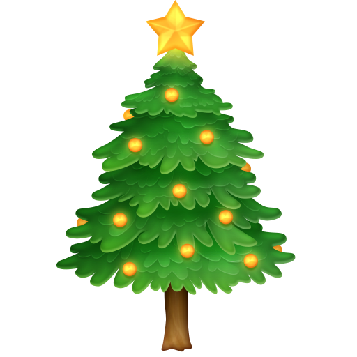Facebook christmas tree emoji image