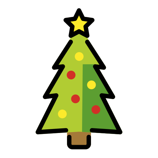 Openmoji christmas tree emoji image