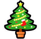 SoftBank christmas tree emoji image