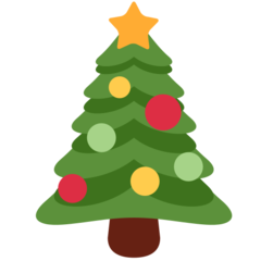 Twitter christmas tree emoji image