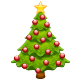 Whatsapp christmas tree emoji image