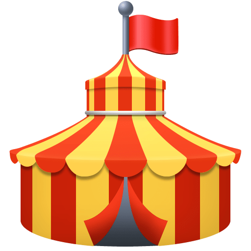 Facebook circus tent emoji image