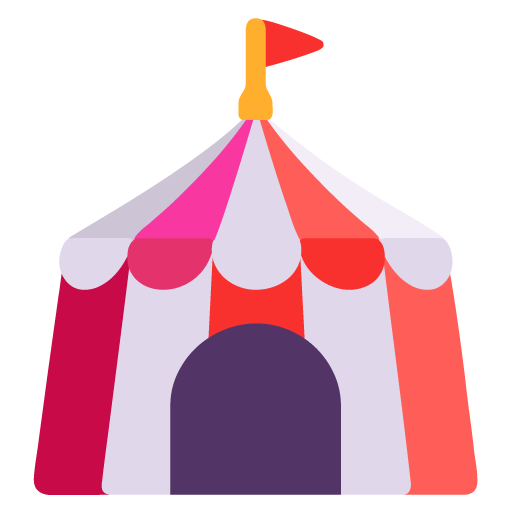 Microsoft circus tent emoji image