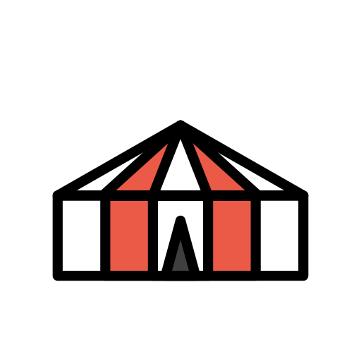 Openmoji circus tent emoji image