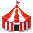 Samsung circus tent emoji image