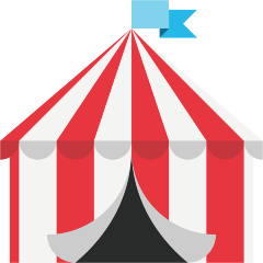 Skype circus tent emoji image