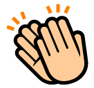 SoftBank clapping hands sign emoji image