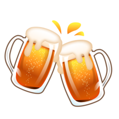Emojidex clinking beer mugs emoji image