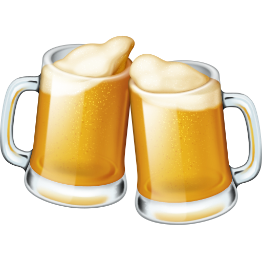 Facebook clinking beer mugs emoji image