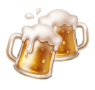 Huawei clinking beer mugs emoji image