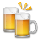 LG clinking beer mugs emoji image