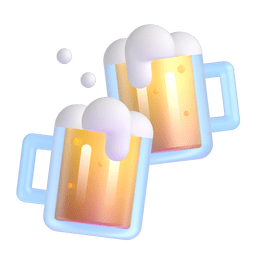 Microsoft Teams clinking beer mugs emoji image