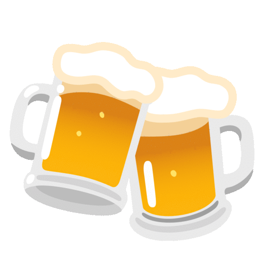 Noto Emoji Animation clinking beer mugs emoji image