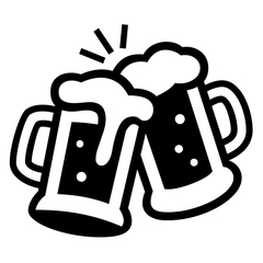 Noto Emoji Font clinking beer mugs emoji image