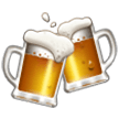 Samsung clinking beer mugs emoji image