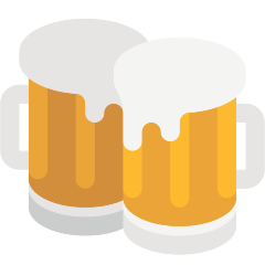 Skype clinking beer mugs emoji image