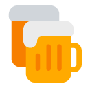 Toss clinking beer mugs emoji image