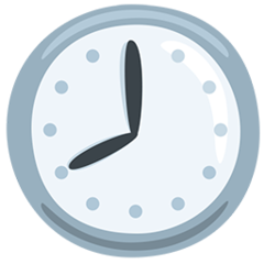 Facebook Messenger clock face eight oclock emoji image