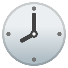 Google clock face eight oclock emoji image