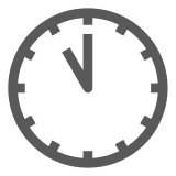 Docomo clock face eleven oclock emoji image