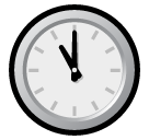 SoftBank clock face eleven oclock emoji image
