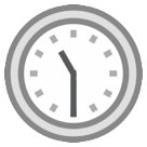 HTC clock face eleven-thirty emoji image