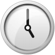 Samsung clock face five oclock emoji image