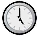 SoftBank clock face five oclock emoji image