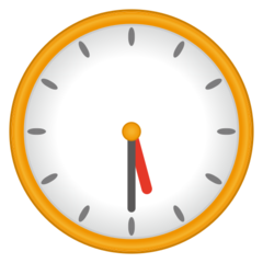 Emojidex clock face five-thirty emoji image