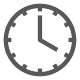 Docomo clock face four oclock emoji image