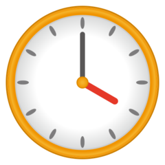 Emojidex clock face four oclock emoji image