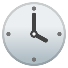 Google clock face four oclock emoji image