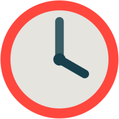 Mozilla clock face four oclock emoji image