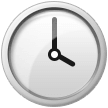 Samsung clock face four oclock emoji image