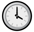 SoftBank clock face four oclock emoji image