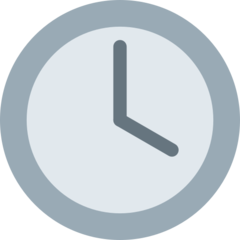 Twitter clock face four oclock emoji image