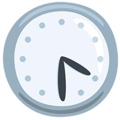 Facebook Messenger clock face four-thirty emoji image