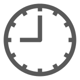 Docomo clock face nine oclock emoji image