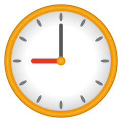 Emojidex clock face nine oclock emoji image