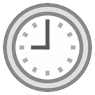 HTC clock face nine oclock emoji image