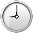 Samsung clock face nine oclock emoji image
